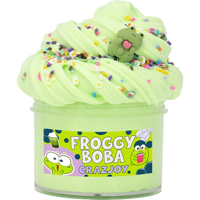 Ensemble de slime au beurre de grenouille – Slime parfumée moelleuse pour enfants, cadeau de fête