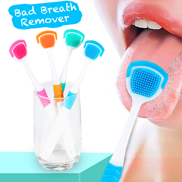 Vaclav 1Pc/4Pcs/8Pcs Silicone Tongue Scraper For Oral Hygiene,Tongue Cleaner Scraper For Oral Care,Tongue Brush Food Debris Clea