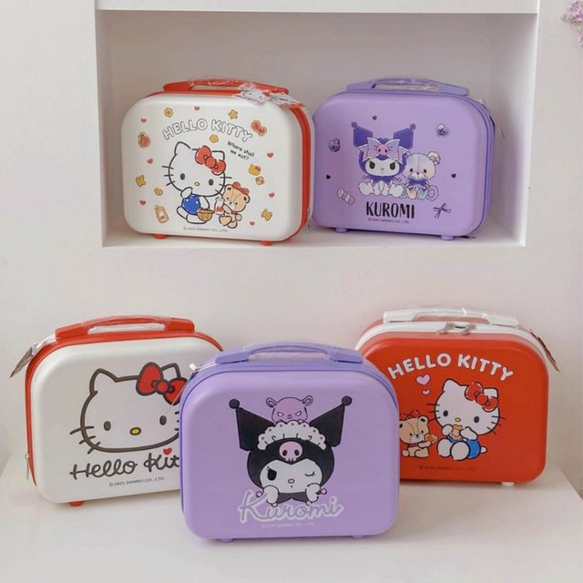 Genuine Sanrio Characters Multifunctional Underwear Makeup Box Large Capacity Portable Storage For Outdoor Travel Suitcase