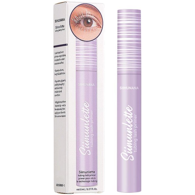 Siimunlette Tubular Mascara Waterproof Sweat-proof, Smudge-proof Long-lasting With Slim Curling Eyeliner Light Texture