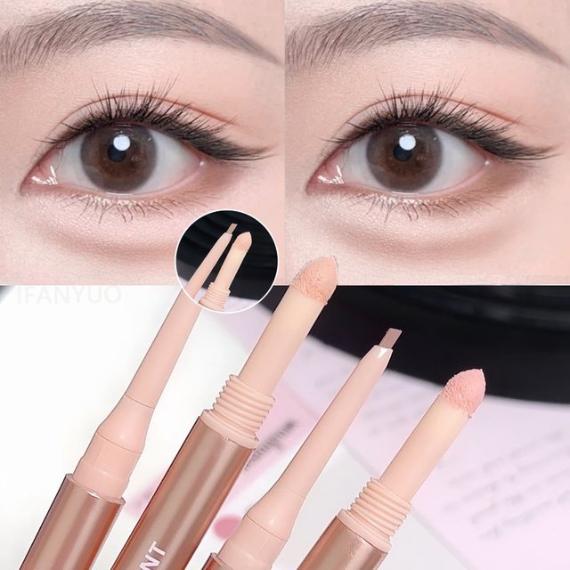 Double-ended Lying Silkworm Eyeliner Pencil Waterproof Natural 3D Under-Eye Brightener Shadow Pen Aegyosal Contour Eye Makeup