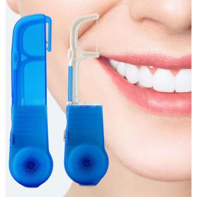 Teeth Whitening Oral Cleaning Tool Toothpicks Built-in Spool Tooth Floss Teeth Flosser Dental Floss Holder Interdental Brush