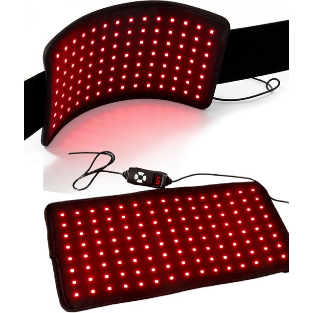 120 Beads Red Light Infrared Warm Care Belt LED Skin Care Waist Back Pad Muscle Relax Body Warm Comfort Care Heating Wrap Belt