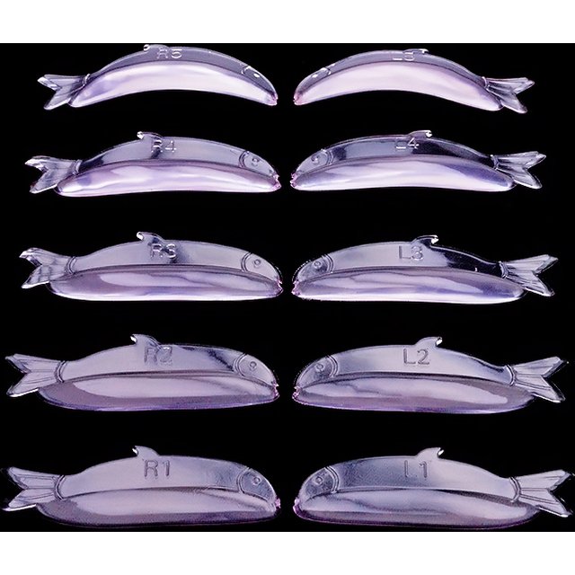 5 Pairs Reusable Eyelash Lifting Kit Silicone lamination Pad Fish Shape Perm Rods 3D Lashes Extension Curler Makeup Supplies