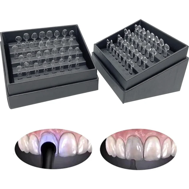 32pcs/Set Dental Veneer Mould Kit Composite Resin Mold Light Cure Autoclave Anterior Front Teeth Mould Teeth Whitening Tools