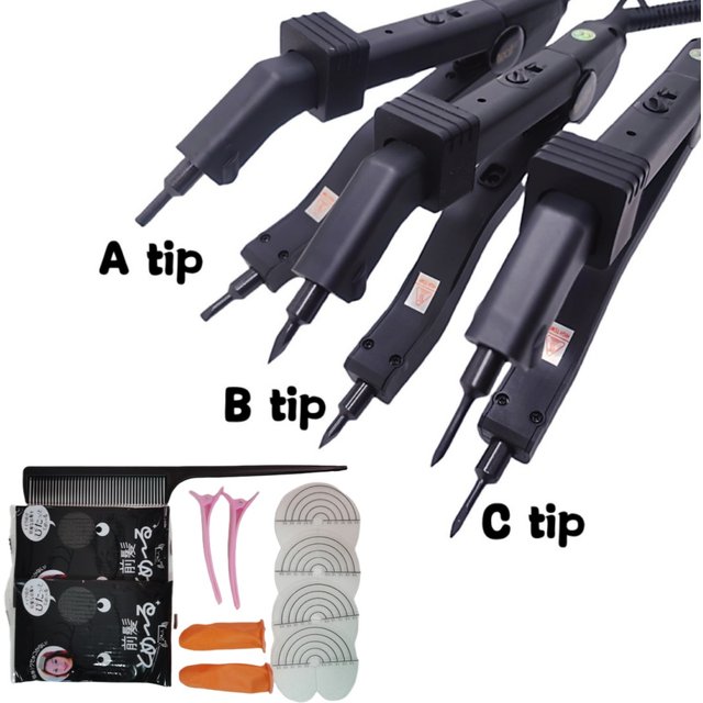 Pince d'extension réglable L609 A/B/C 1 pièce pour connecteurs de cheveux en fer à fusion, machine à souder la kératine, outil de salon de coiffure