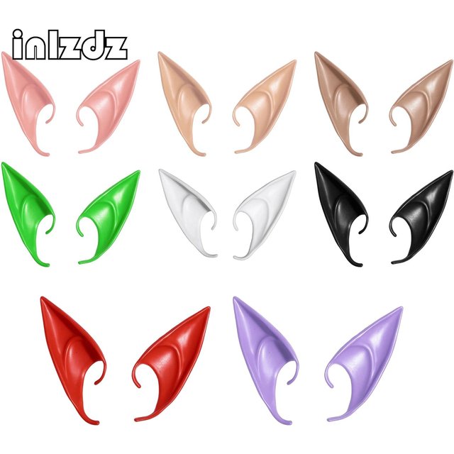 1 paire unisexe adultes enfants réaliste Silicone Halloween fée elfe oreilles Costume accessoire accessoire de fête pour mascarade Cosplay