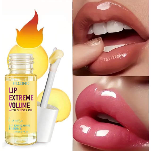 Rozino Lip Plumping Oil Can Moisturize and Protect the Lips, with a Hydrating Texture That Can Be Used Alone to Care for the Lips or Layered over Lipstick to Enhance the Translucent Finish. the