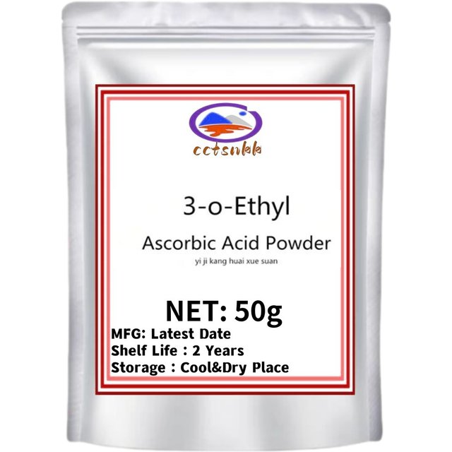 Hot Sell 50-1000g High Quality Cosmetic grade 3-O-Ethyl Ascorbic Acid Powder