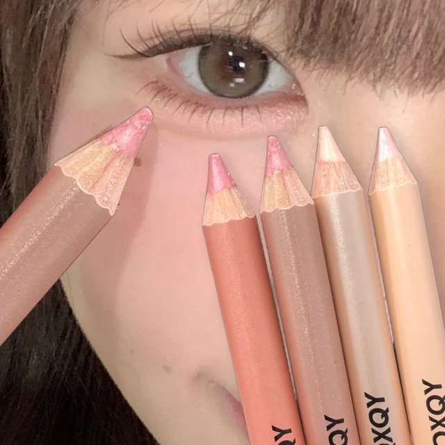 QXQY 3D Under-Eye Highlighter Pen Waterproof Smudge Resistant Long-Lasting Multi-Use Eye Liner Brightening Aegyo Sal Makeup Pen