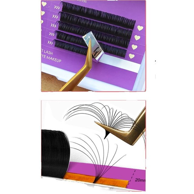 TBestt Cashmere Easy Fanning Eyelash CC DD Auto Fans Fast Blooming Volume Lashes Premade Volume Makeup Cilios