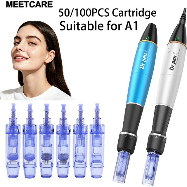 50/100 Pcs Cartridges Bayonet For A1 Dr Pen Needles Microneedling Beauty Skin Care Tool for 9/12/24/36/42/Round Nano 3D 5D Tips