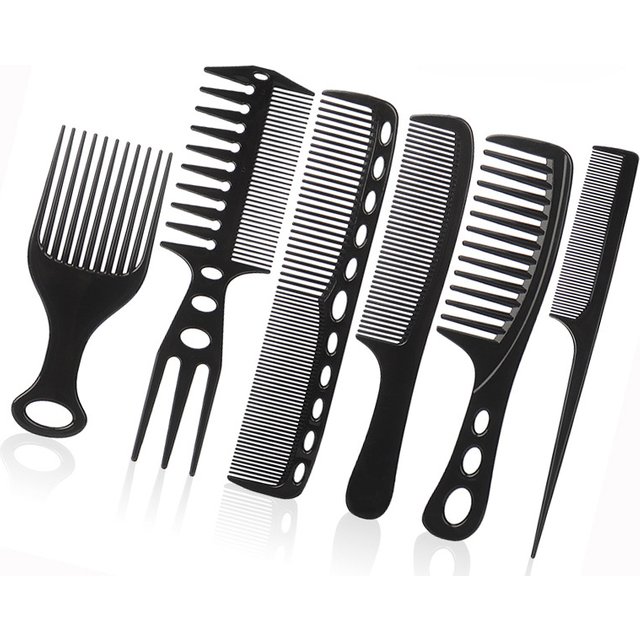 6Pcs/set Professional Hair Cutting Comb Hair Cut Comb High Quality Thicken Barber Salon Hair Style Comb Hairdressing Hairbrush