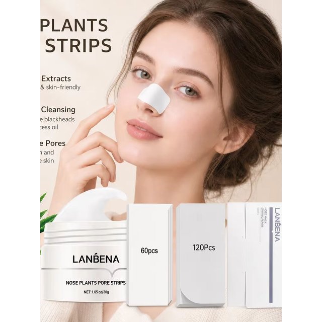 Nose Plants Pore Strips Aloe Vera Deep Cleansing Nose Mask Unclog Pores Oil Control Improve Blackheads Look Nose Skin Care 180Pc