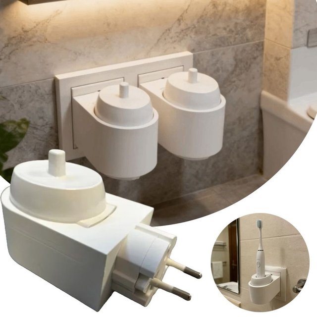Durable Electric Toothbrush Holder Wire Clutter Prevention Bathroom Organizer Toothbrush Storage Stand