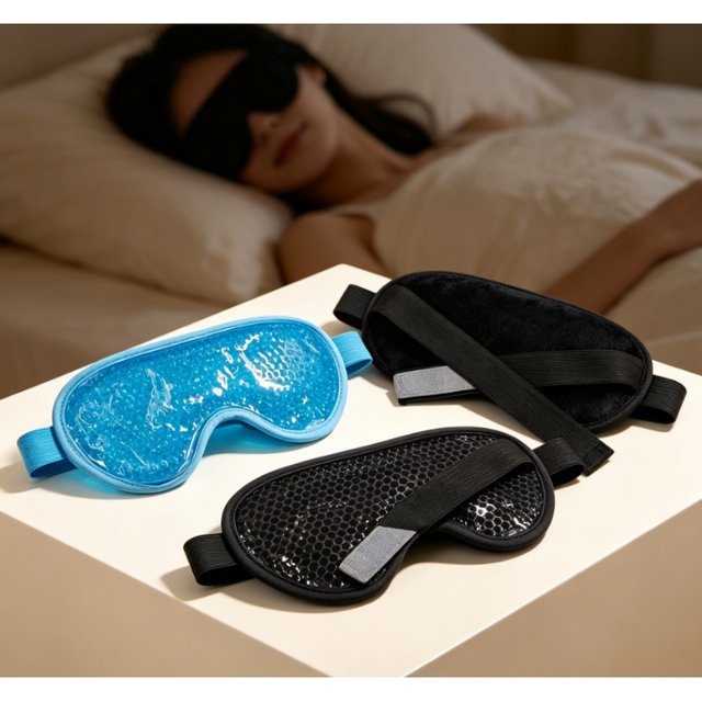 Cold Compress Eye Mask Can Be Reused for Circles Swollen Eyes Dark Relieving Migraines and Eye Fatigue Skincare Gift Eye Mask