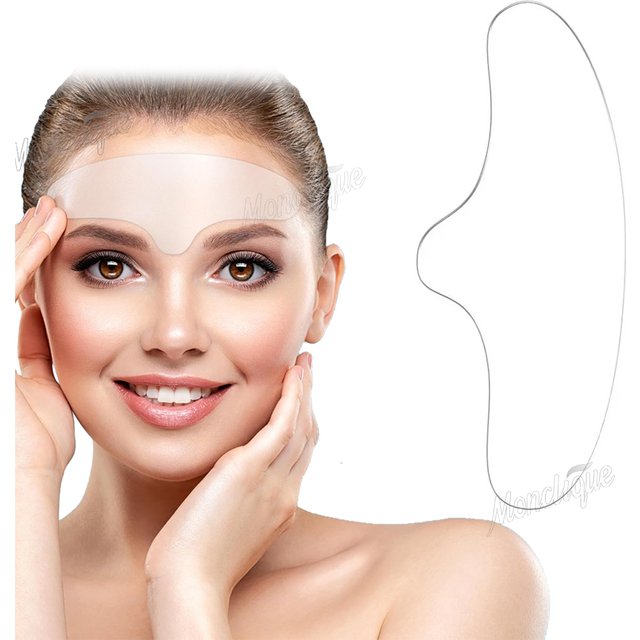 Reusable Silicone Patches Forehead Wrinkle Patch Lightening Forehead Wrinkle Gel Patch Anti Rimpel Pads Facial Skincare Stickers