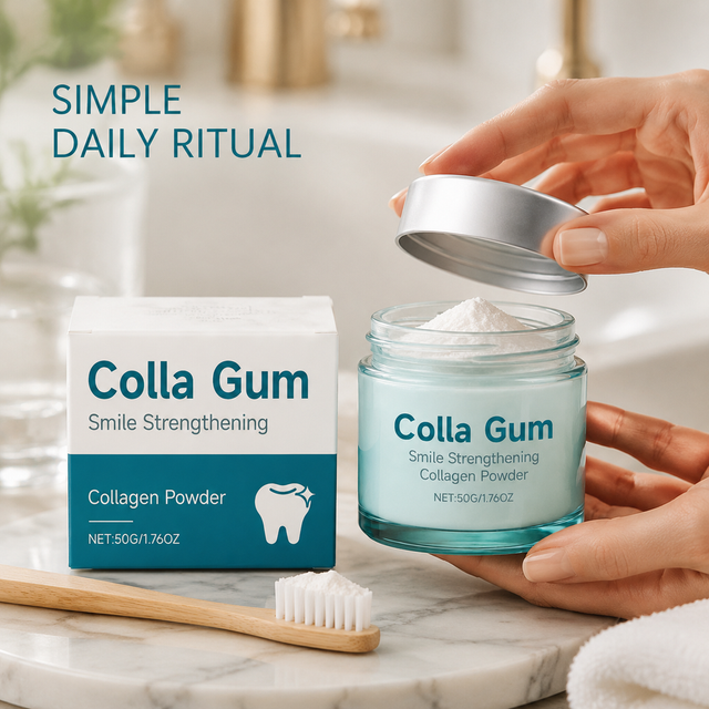 Collagen Tooth Powder Daily Oral Care Gentle Cleaning Fresh Breath Hydroxyapatite Hydrolyzed Collagen Portable Oral Care 50g