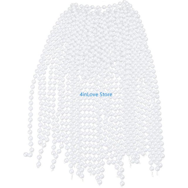T4MD Pearls Tassels Headpiece Stylish Hair Adornment for women Makeup Party Decorations Decorated Headwear Luxurious Jewelry