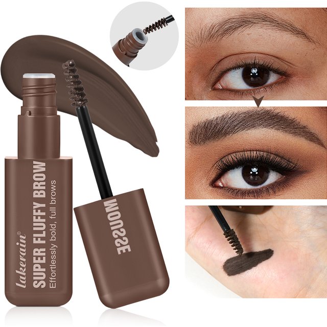 Superfluff Volumizing Brow Mousse Tint for Eyebrows Tinted Brow Gel Brown Long Lasting Waterproof Eyebrow Tattoo Dye Cosmetics