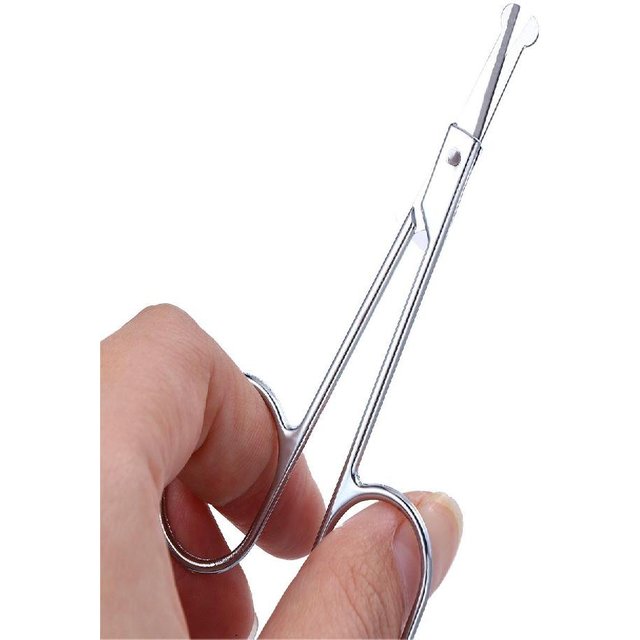 New Fashion Curved Nose Hair Scissors Stainless Steel Beauty Tool Ear Facial Trimmers
