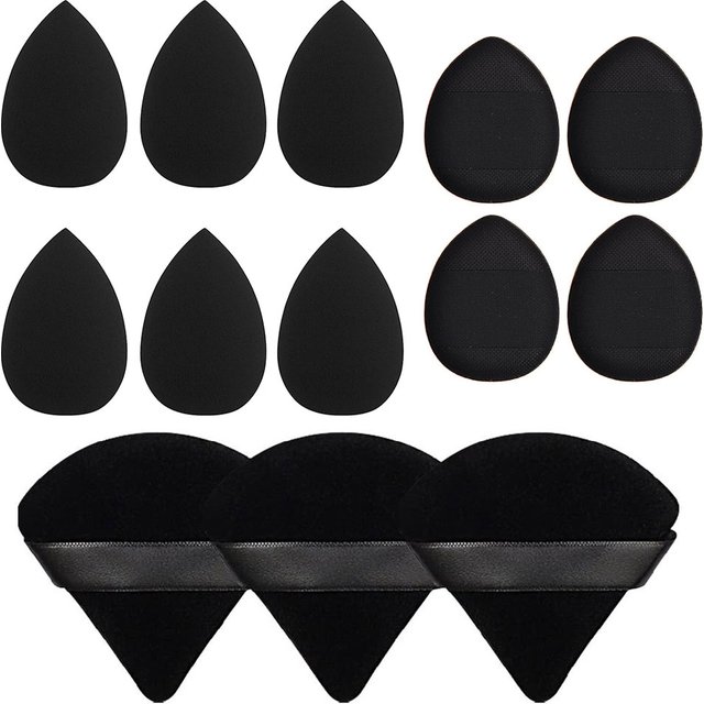 13 PSC Beauty Puff Set Large Beauty Blending Blender Spong 3 corners velvet puff Finger Puff Makeup Foundation makeup tool