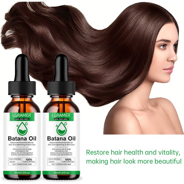 Batana Oil Advanced Essential Oil Hair Growth Skin Care Moisturizes Strengthens Hair Scalp Improve Hair Loss Hair Care Products