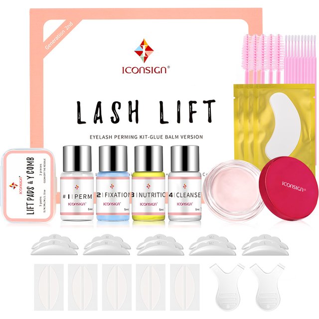 ICONSIGN Glue Balm Lash Lift Kit Eyelash Perming Kit Enhancer Curling Eye Lash Lifting For 30 to 45 Days Make Up Tools