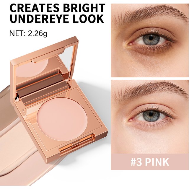 CC Full Coverage Undereye Color Corrector Matte Waterproof Nourishing Full Coverage Pressed Powder Foundation With Puff Makeup