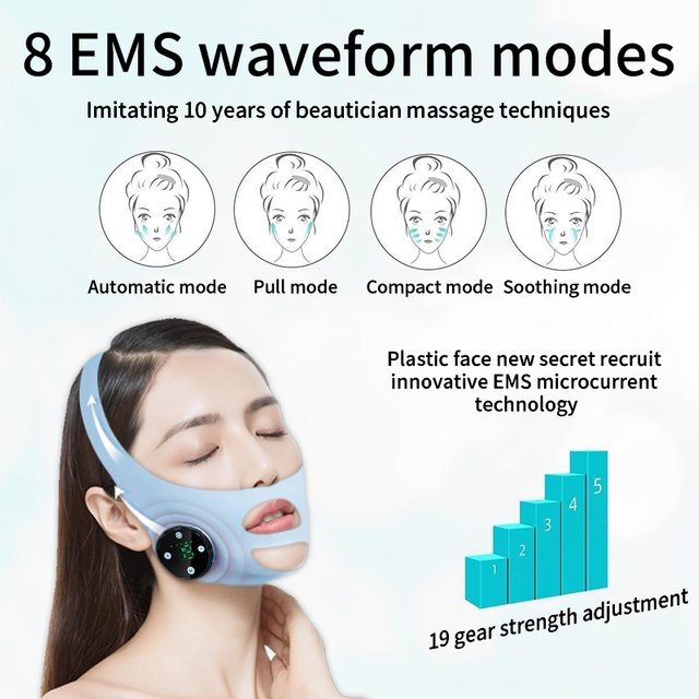 Thin face bandage V face lifting and firming facial nasolabial folds, double chin to improve sleep, sculpted face mask lifting t
