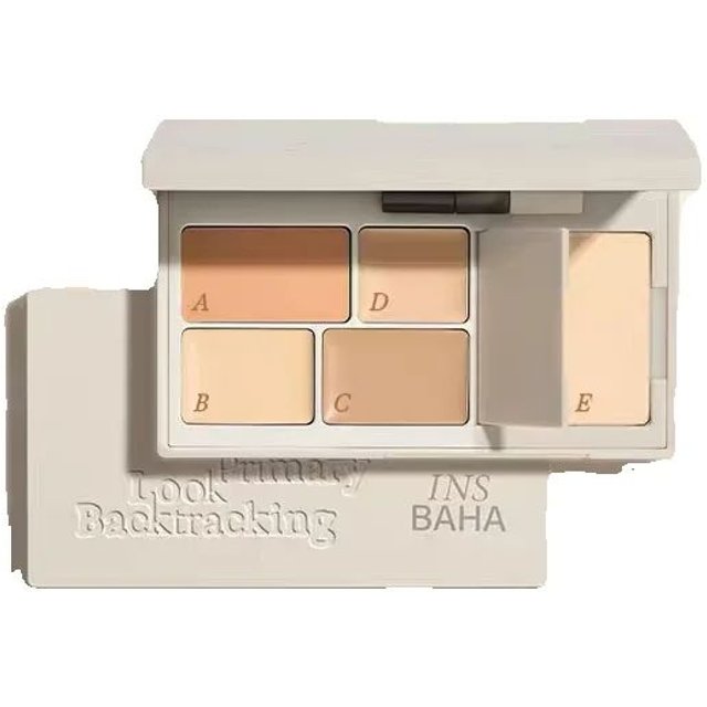 INSBAHA Face Concealer Cover Dark circles and Acne Brightening Tears Concealer Set Powder Makeup Combination