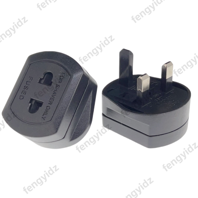 EU 2 Pin To 3 Pin UK Electric Power Shaver Toothbrush Plug Adaptor Converter Durable for Travel Socket Adapter