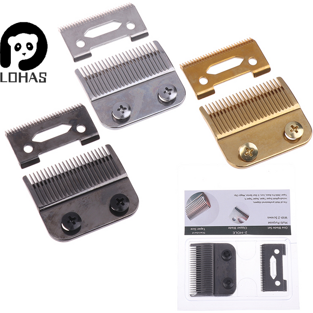 1 Set Professional Replacement 2-Hole Clipper Blade Compatible With Cordless Magic Clip 808 Hair Clippers