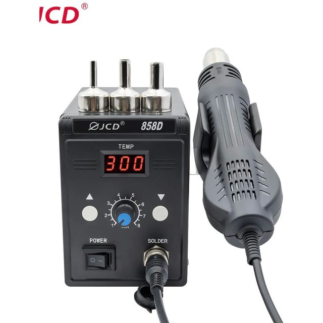 JCD Hot Air Gun 858D BGA Rework Soldering Station Blower Hair Dryer Hairdryer Soldering Heat Gun 220V For SMD SMT Welding Repair