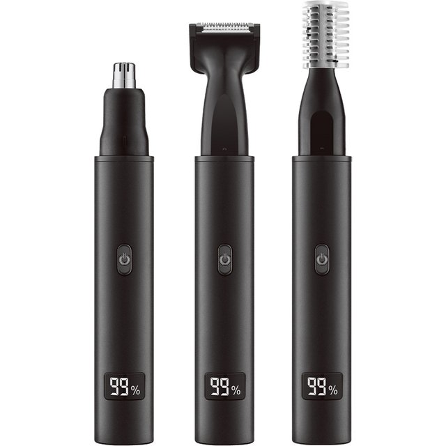 Electric Nose Ear Hair Trimmer for men Painless Rechargeable Eyebrows Beard Hair Clipper Shaver 3 in 1 Nose Hair Trimmer