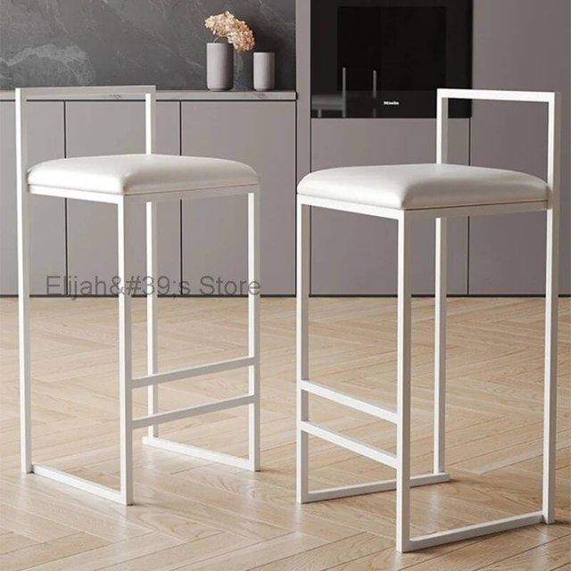 Modern Dining Bar Chairs Kitchen Luxury Make Up High Bar Chairs Reception Desk Taburete De Cocina Alto Home Furniture YY50BC