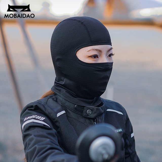 Balaclava Motorcycle Face Mask Summer Breathable Ice Silk Off-road Riding Mask Motorcycle Headwear Mask