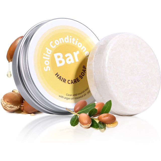 Plant Essential Oil Hair Conditioner Soap Rich in Argan Oil Coconut Oil Jojoba Oil Deep Hair Care Soap Used with Shampoo Soap