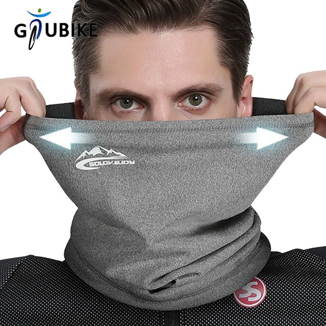 GTUBIKE Winter Warm Cycling Face Mask Windproof Thermal Fleece Bike Headband Scarf Men Women Breathable Cycling Neck Gaiter