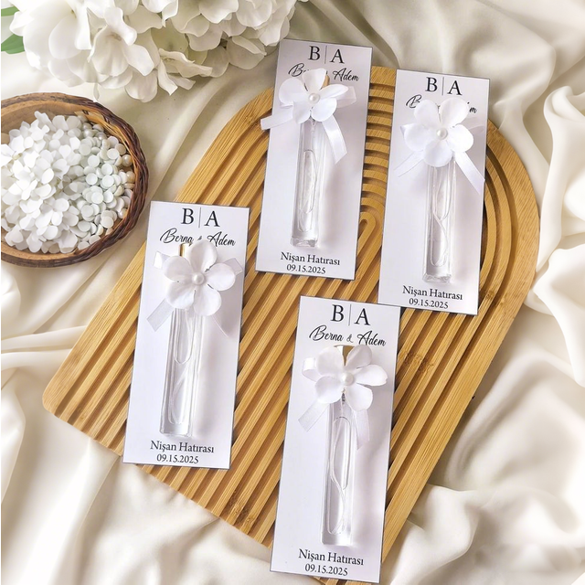 Carte-cadeau de mariage personnalisée, parfum pour invité, design de texte avec nom personnalisé, impression de remerciement, décoration pour fête nuptiale, fiançailles, DIY