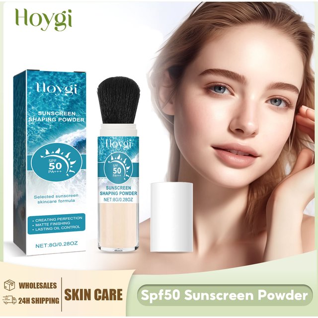 SPF50 Sunscreen Loose Powder Covering Pore Oil Control Translucent Matte Sunblock Waterproof Full Coverage Makeup Setting Powder