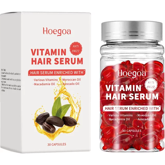 Vitamin Hair Care Serum Capsules Increase Regrowth Oil-Control Prevent Loss More Thicker Scalp Massage Hair Growth Essential Oil