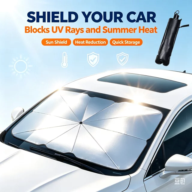 Car Sunshade Umbrella Light Shield Car with Windshield Sunshield Sunshield Sunshade Sunscreen Heat Shield Mat Sunshade