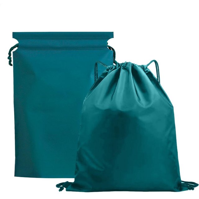 2pcs PE Waterproof Drawstring Bag Packing Shoe Storage Travel Bags Foldable Cloth Drawstring Bags Makeup Pouch Portable Bag