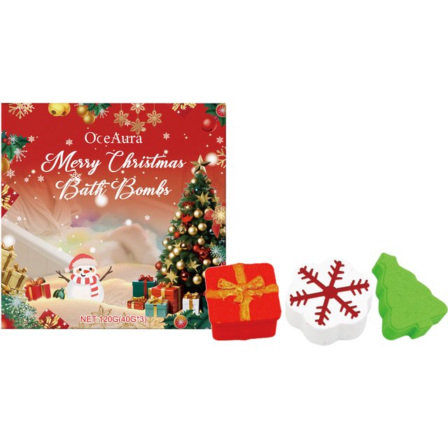 Bath Bombs Christmas Gift Bathing Spa Rich Essential Oil Relieve Dry Skin Moisturizing Relaxing Aromatherapy Bubble Bath Bombs