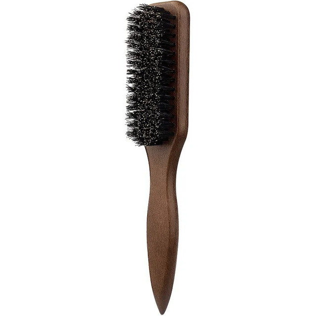 Boar Bristle Hair Brush (Unisex) - Fragrance-Free Professional Barber Styling Bristle Brush, Suitable for Thick/Fine Hair