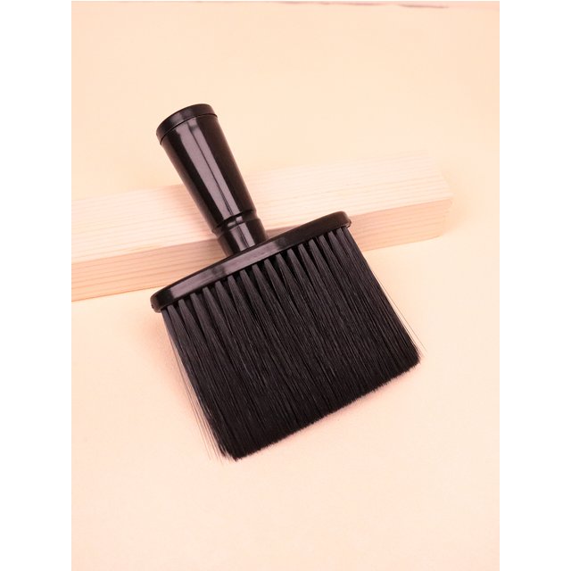 1 Hair Brush Neck Hair Brush Black Soft Cleaning Facial Brush Suitable for Hairdressers and Household, Special for Real Hair Wig