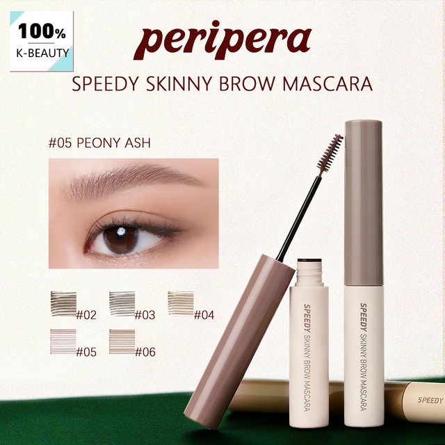 PERIPERA SPEEDY SKINNY BROW MASCARA,Speedy Skinny&Long-Lasting,Smudge-Proof&Soft Finish,Daily Wear,Korean Cosmetic,Korean Makeup
