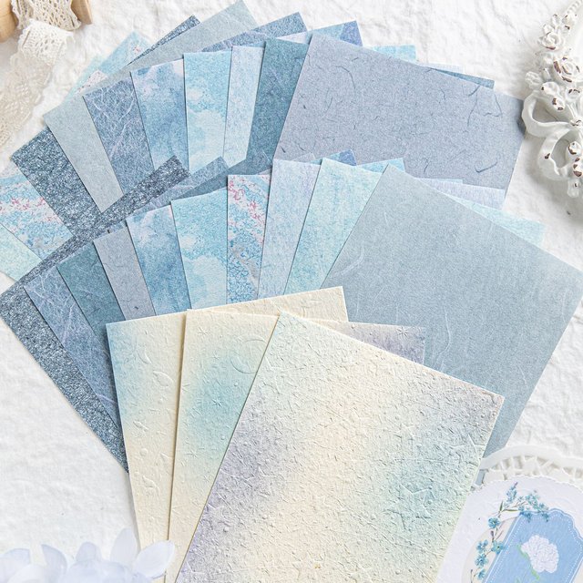 23 Sheest couleur gradation blush matériel papier décoratif agenda planificateur à la main