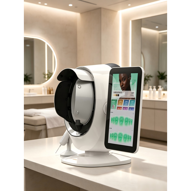 Professional K57 AI Skin Analyzer 8 Spectral 3D Imaging Facial Scanner 270° Coverage 30+ Metrics Skin Moisture Wrinkle Pigment D